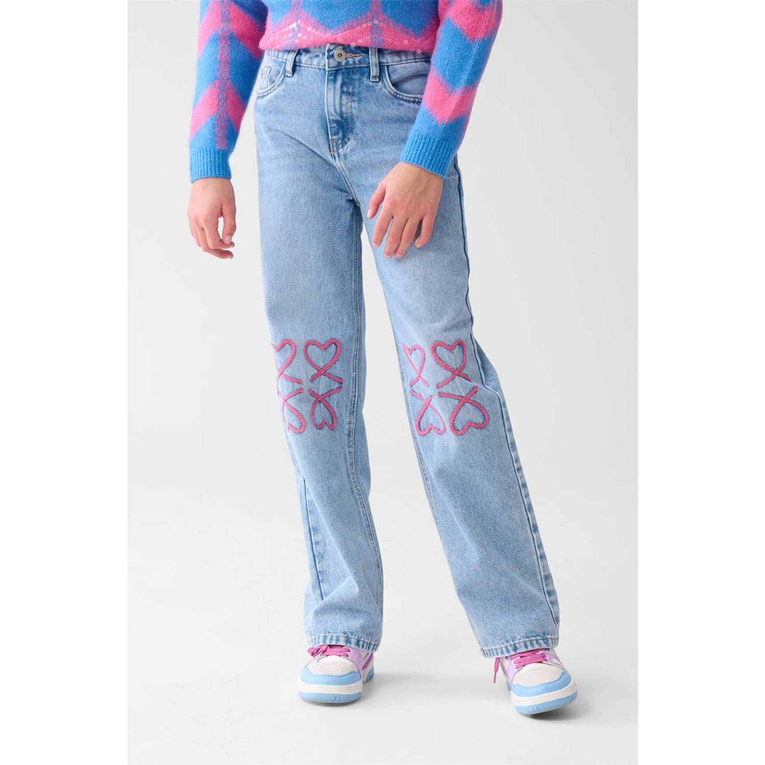 Shoeby straight high waist blauw