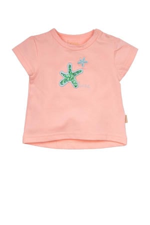 T-shirt roze met pailletten
