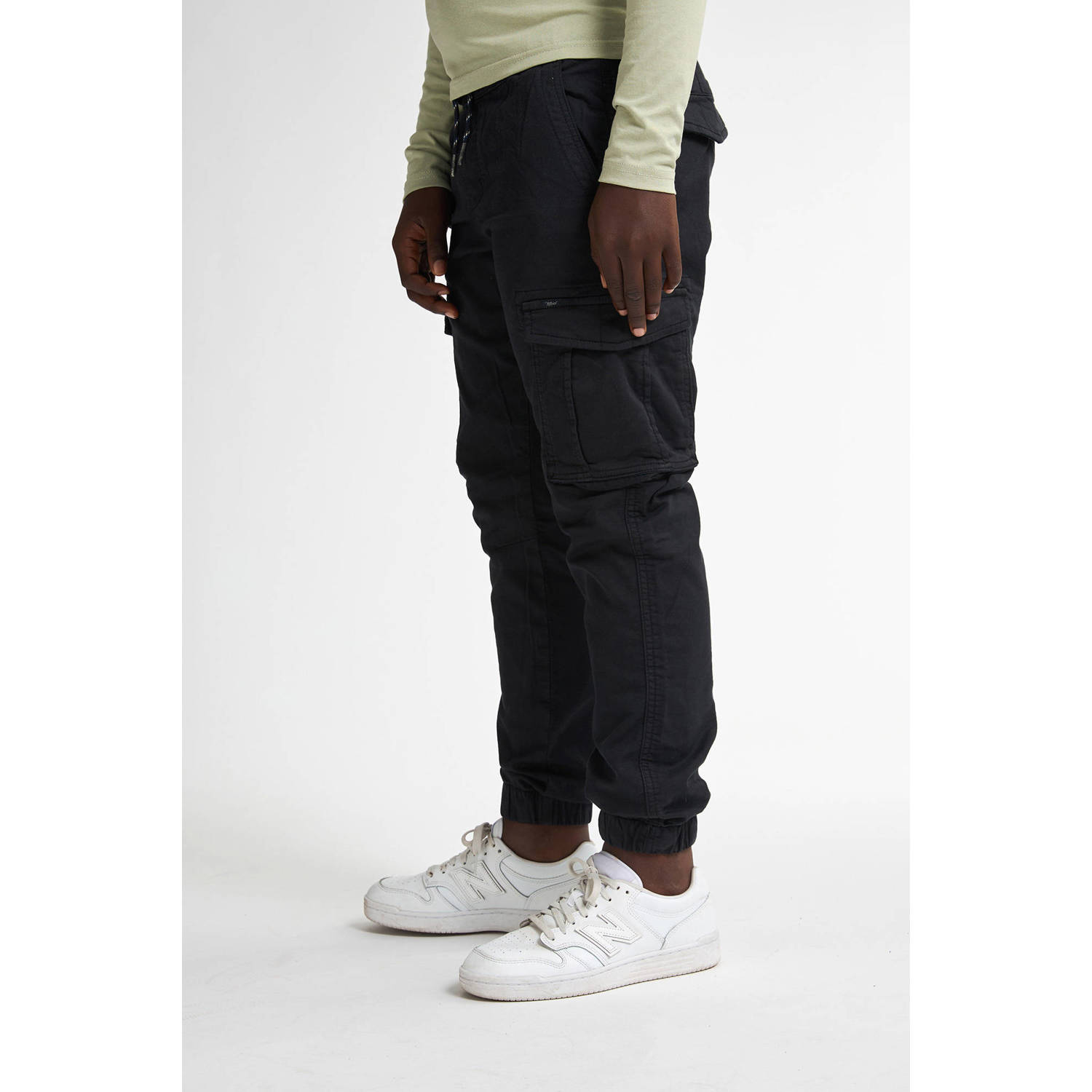 Petrol Industries regular cargo broek zwart