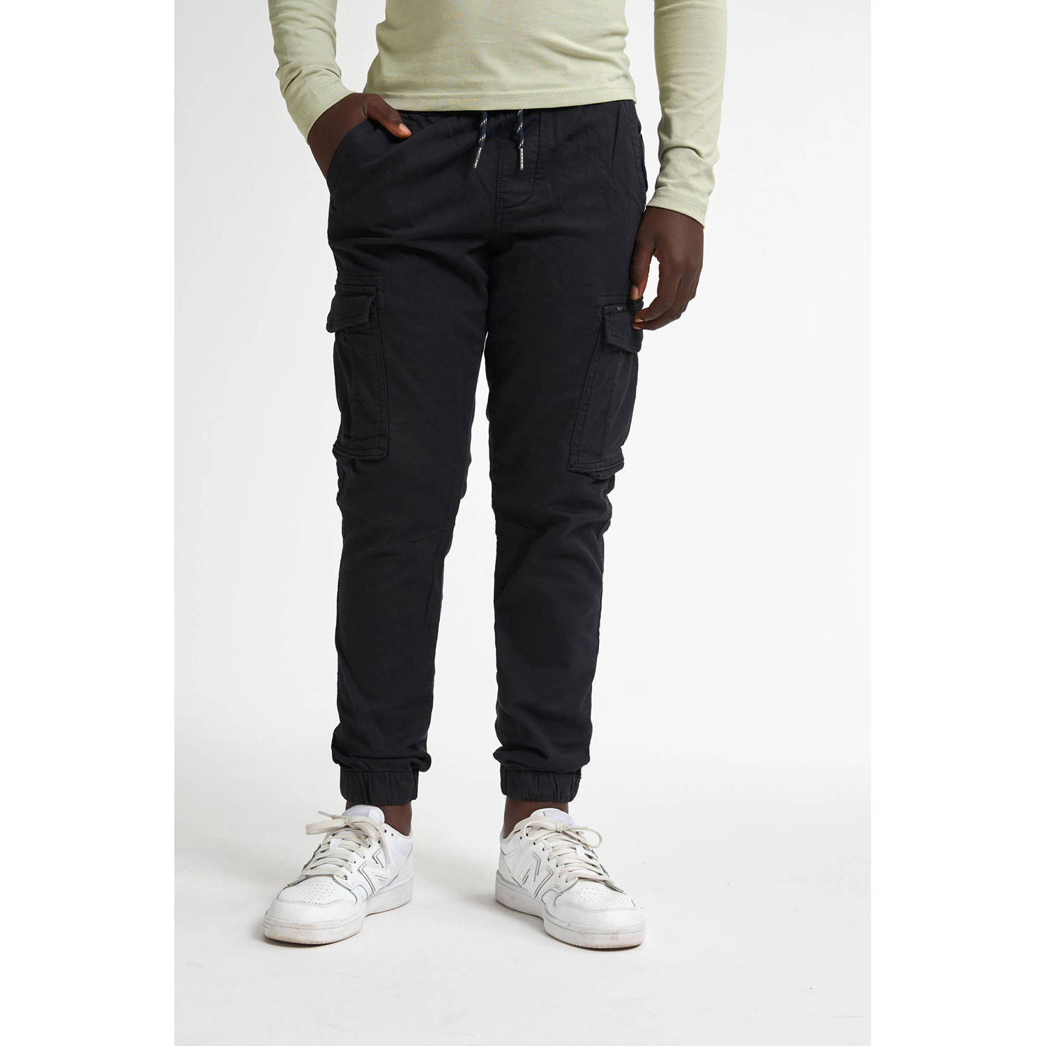 Petrol Industries regular cargo broek zwart