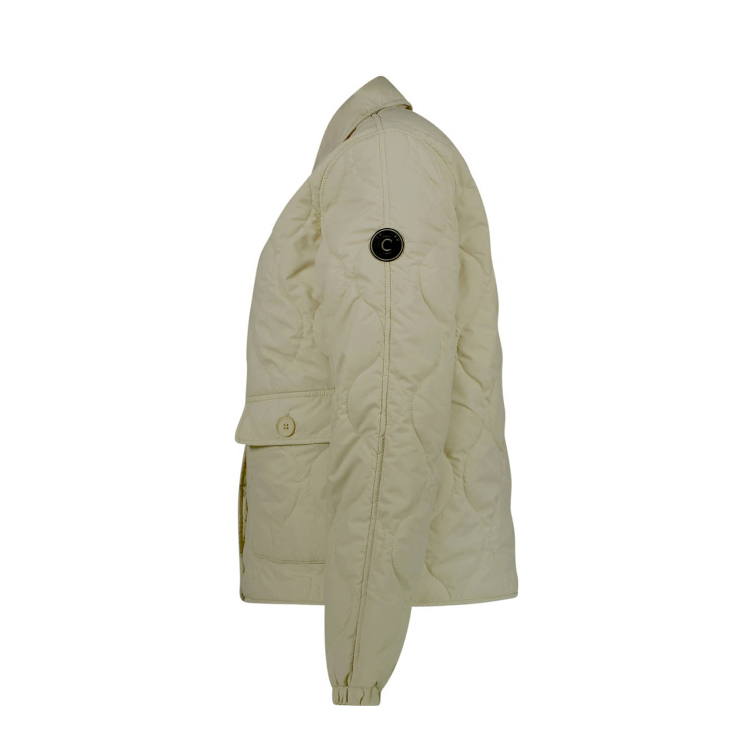 Cars quilted jas lichtkaki