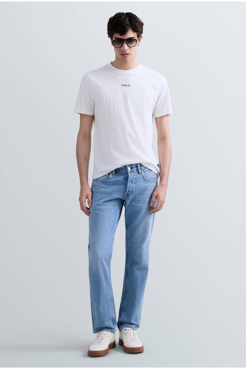REPLAY GROVER straight leg jeans light blue