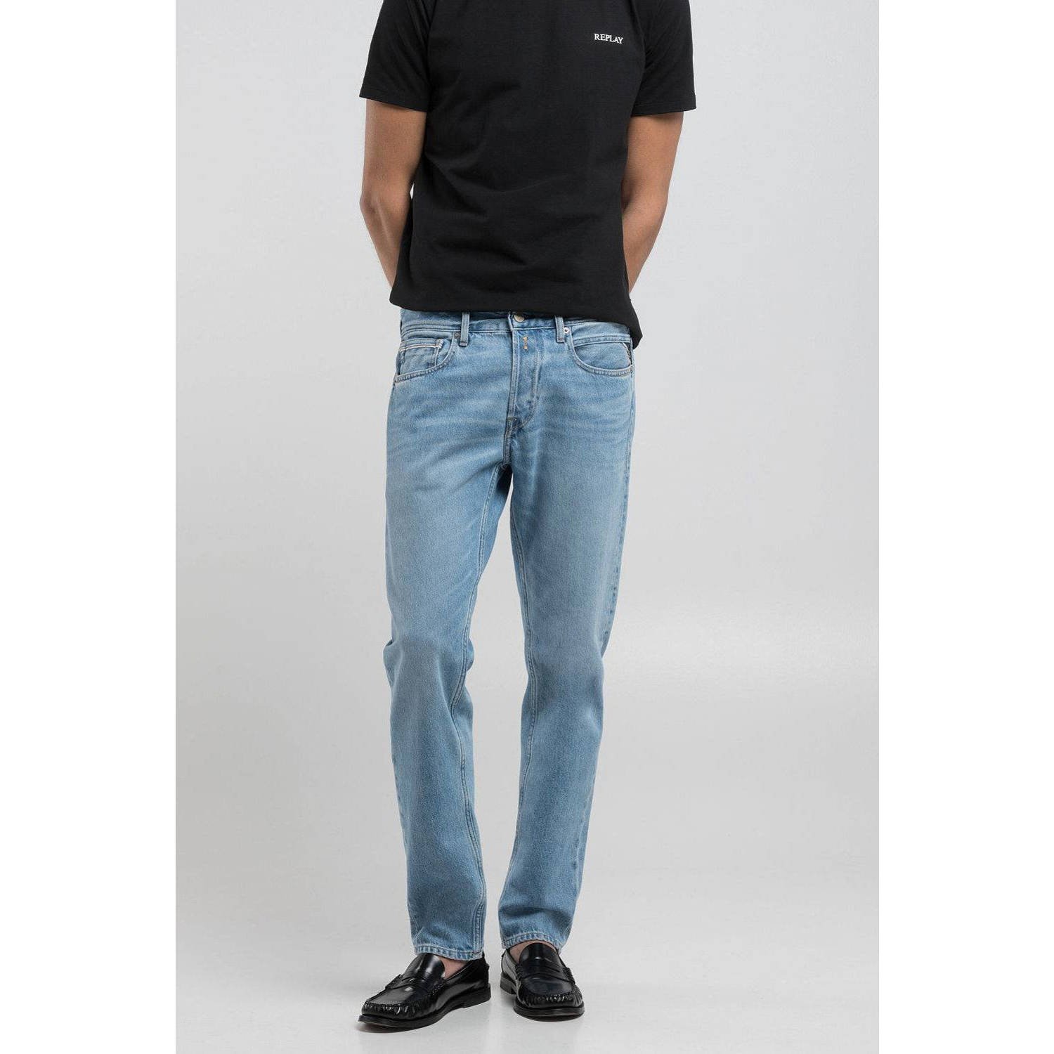 REPLAY Grover straight jeans light blue