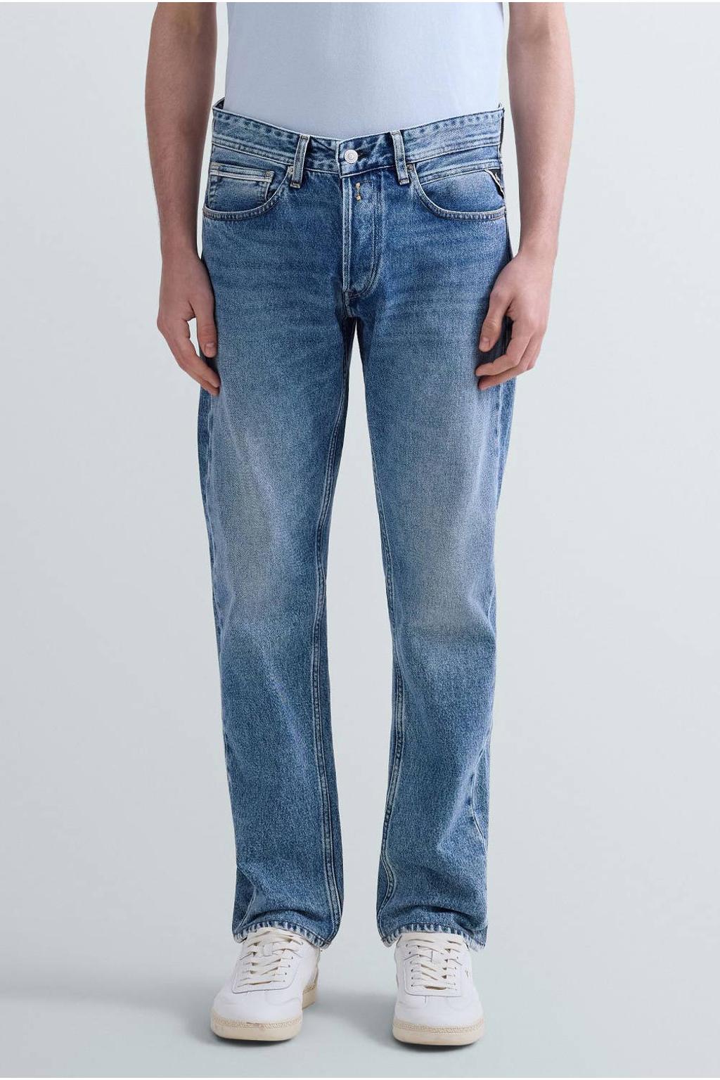 REPLAY GROVER straight leg jeans medium blue