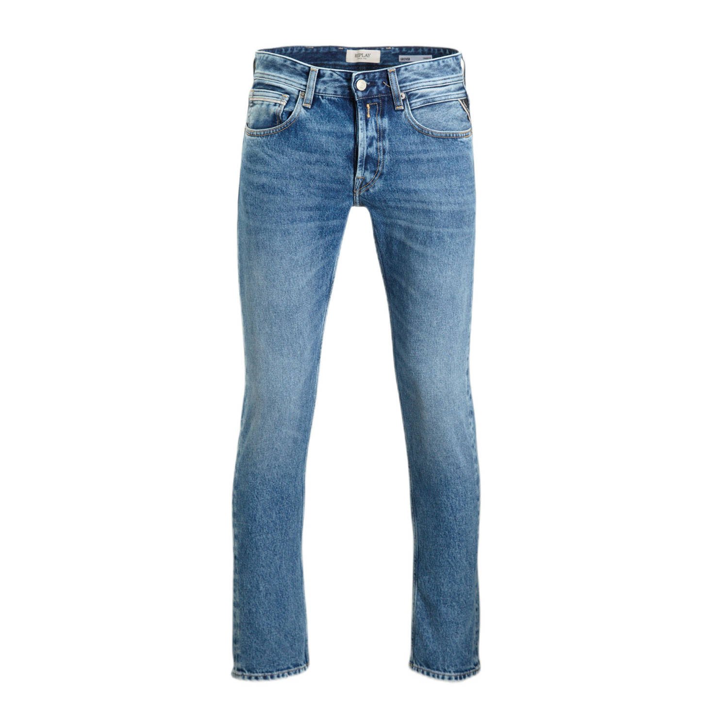 Replay Straight fit jeans in 5-pocketmodel model 'Grover'