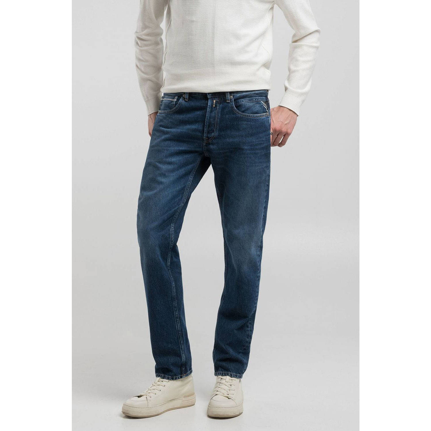 REPLAY Grover straight jeans dark blue