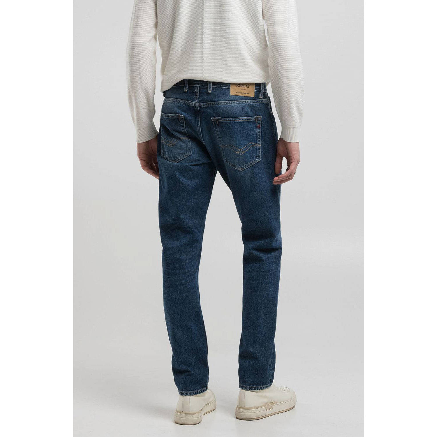 REPLAY GROVER straight leg jeans dark blue