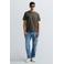 REPLAY regular fit t-shirt mud green
