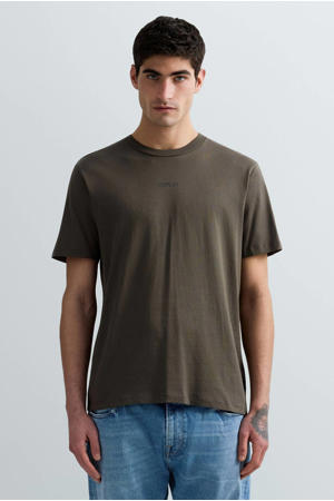 regular fit t-shirt mud green