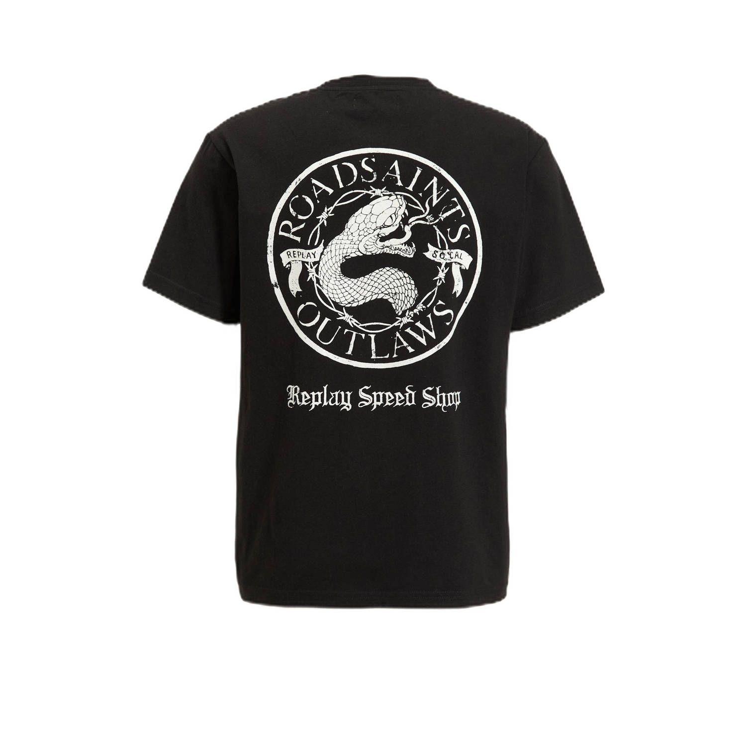 REPLAY T-shirt zwart
