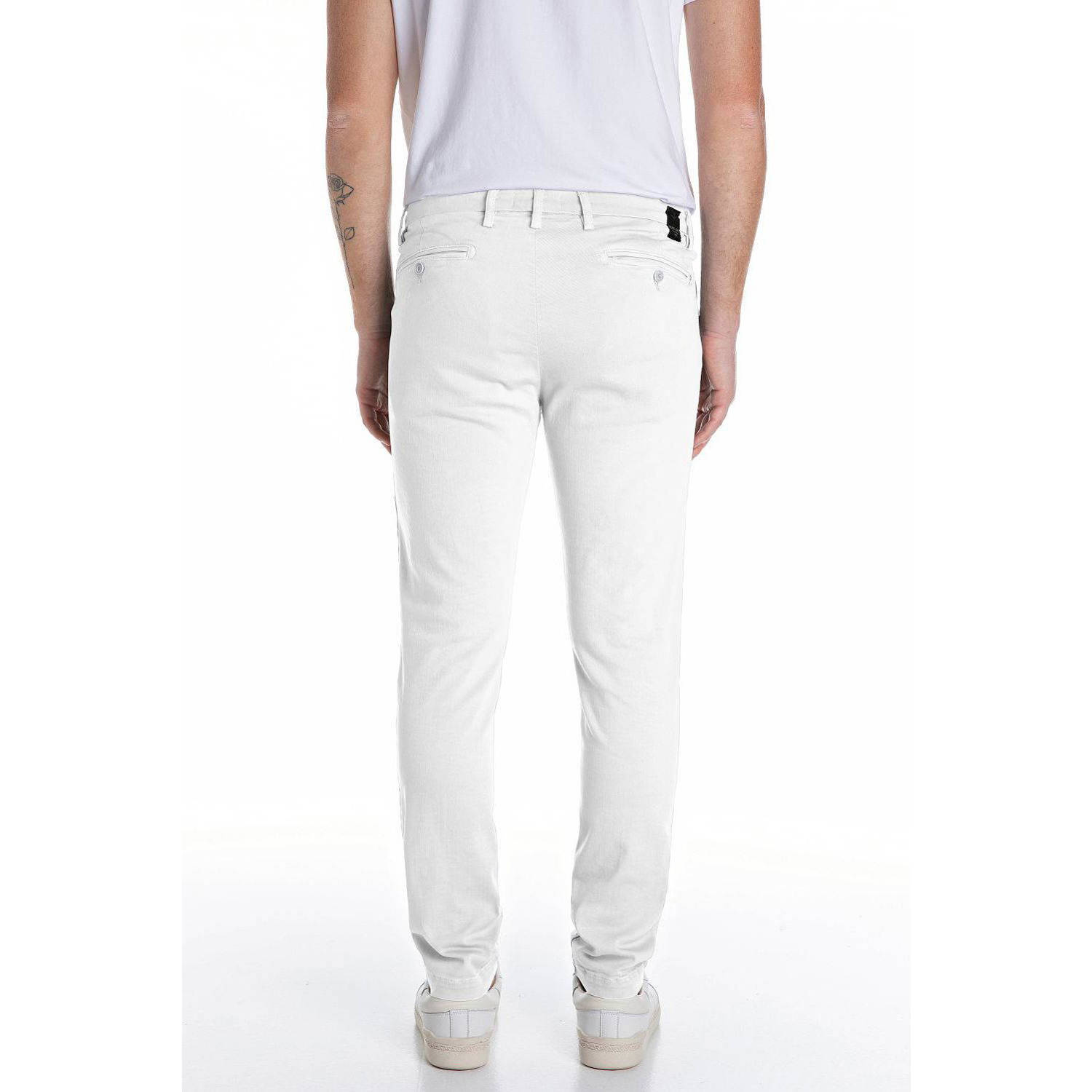 REPLAY slim fit chino ZEUMAR wit
