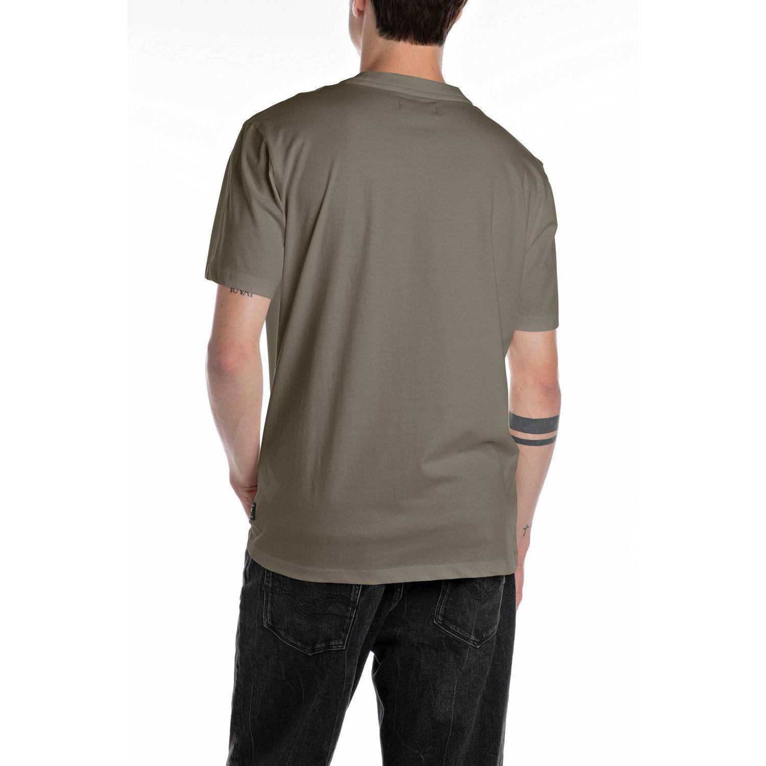 REPLAY T-shirt mud green