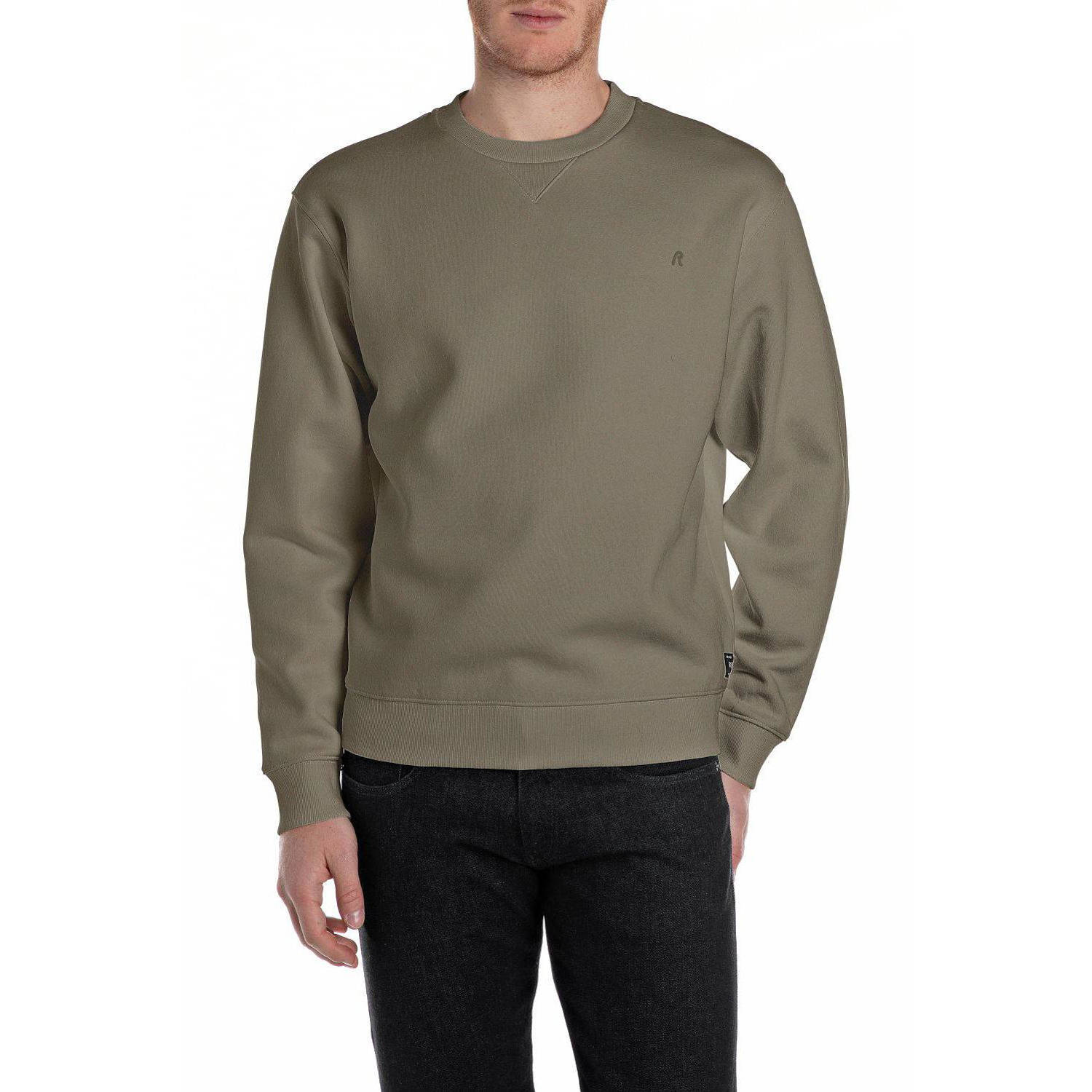 Replay Crewneck Sweatshirt Green Heren