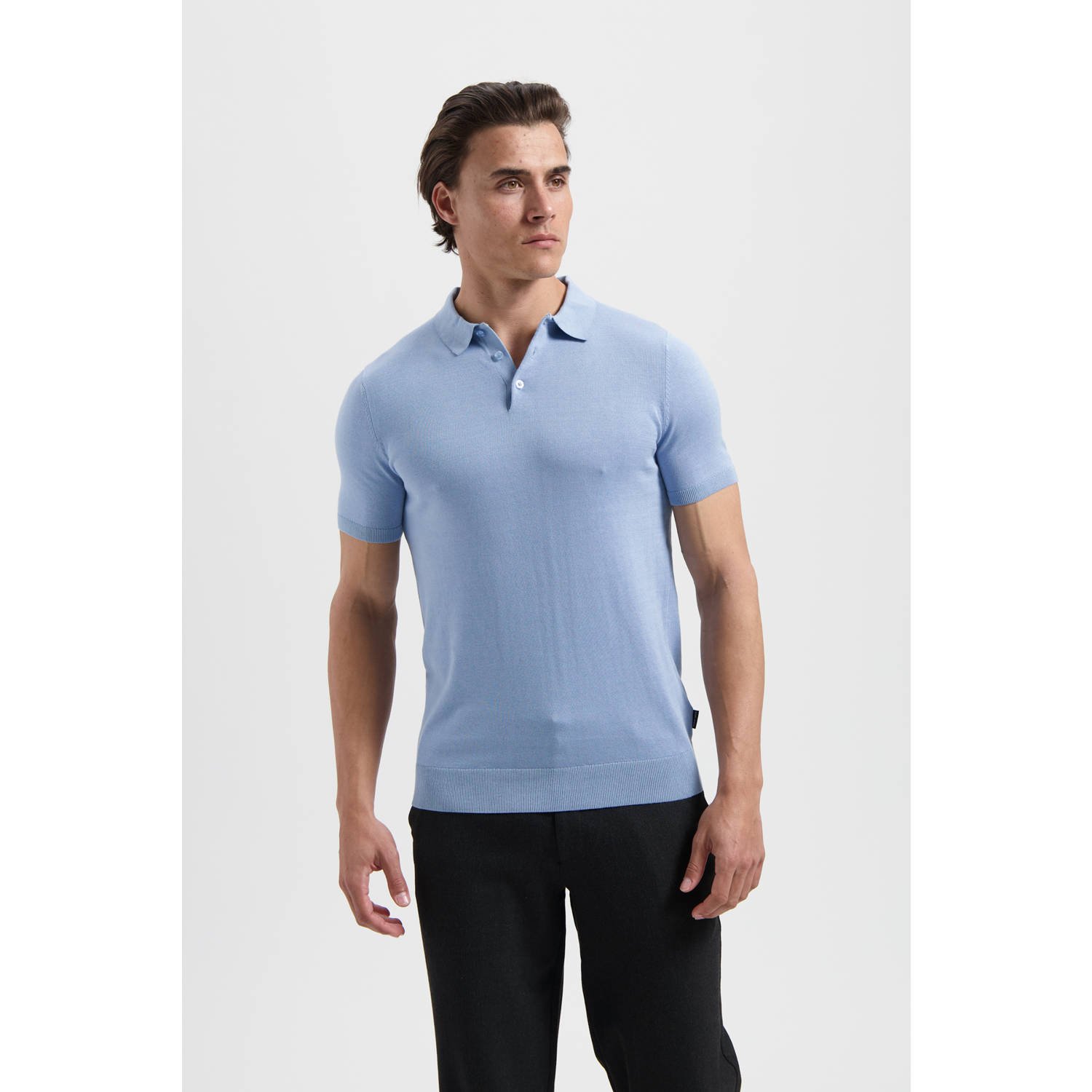 SAINT STEVE Heren Polo's & T-shirts Chris Lichtblauw