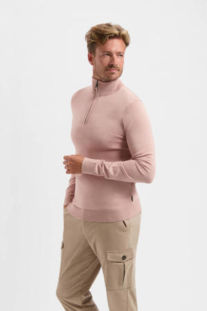 trui fijn gebreid roze