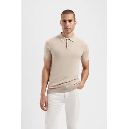Saint Steve polo gebreid beige afbeelding