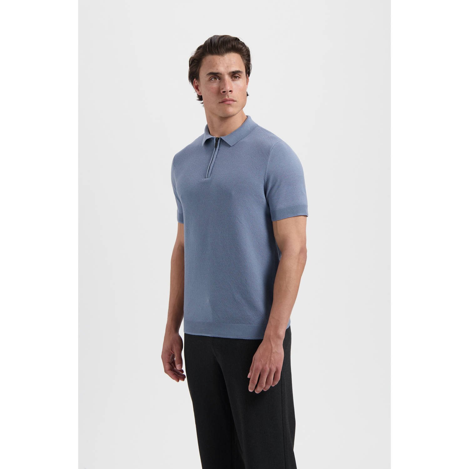 SAINT STEVE Heren Polo's & T-shirts Sonny Lichtblauw