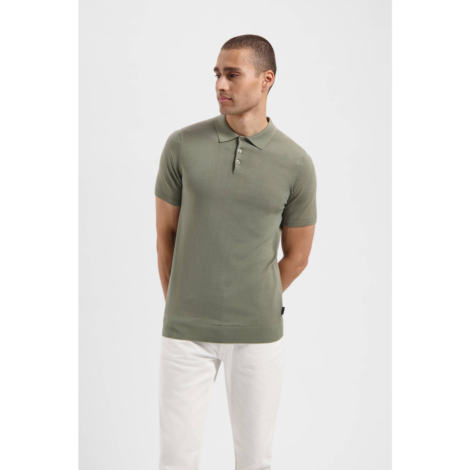 SAINT STEVE Heren Polo's & T-shirts Chris Lichtgrijs