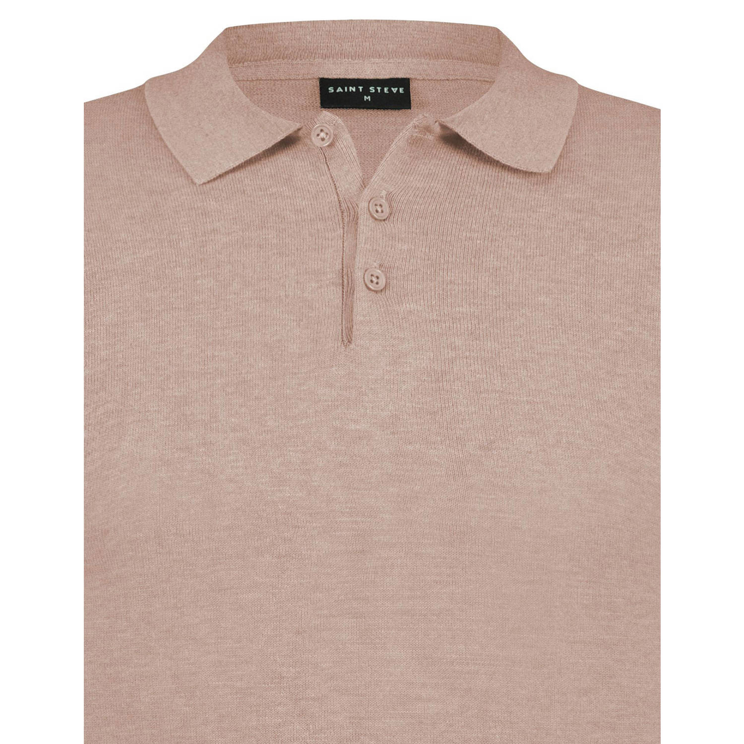 Saint Steve polo gebreid roze