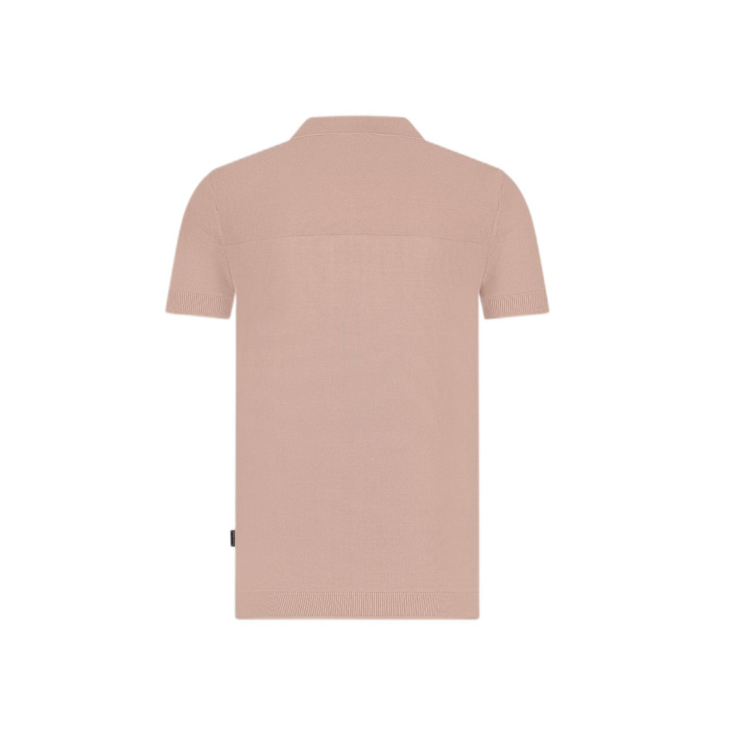 Saint Steve regular polo gebreid oudroze