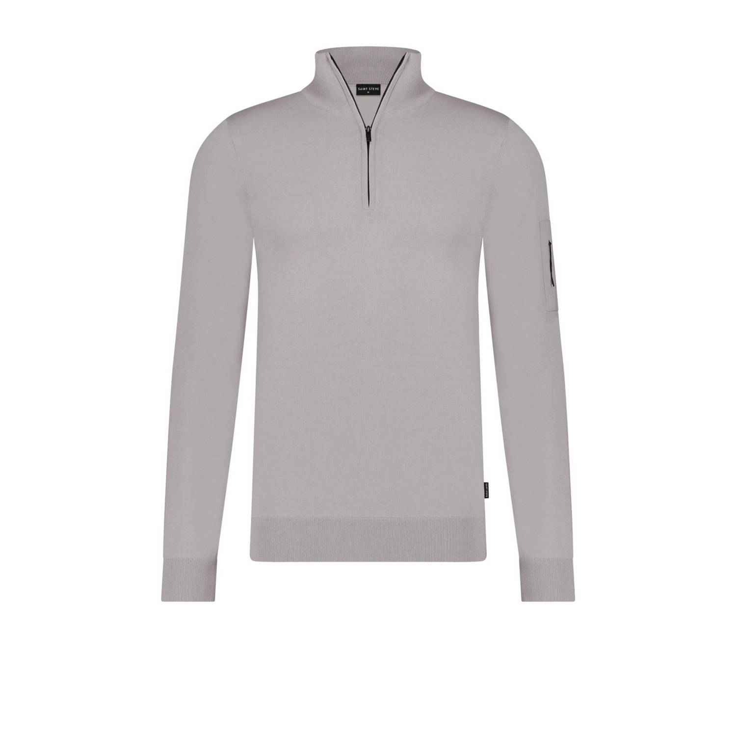 Saint Steve IJsgrijze Stijlvolle Trui Gray Heren