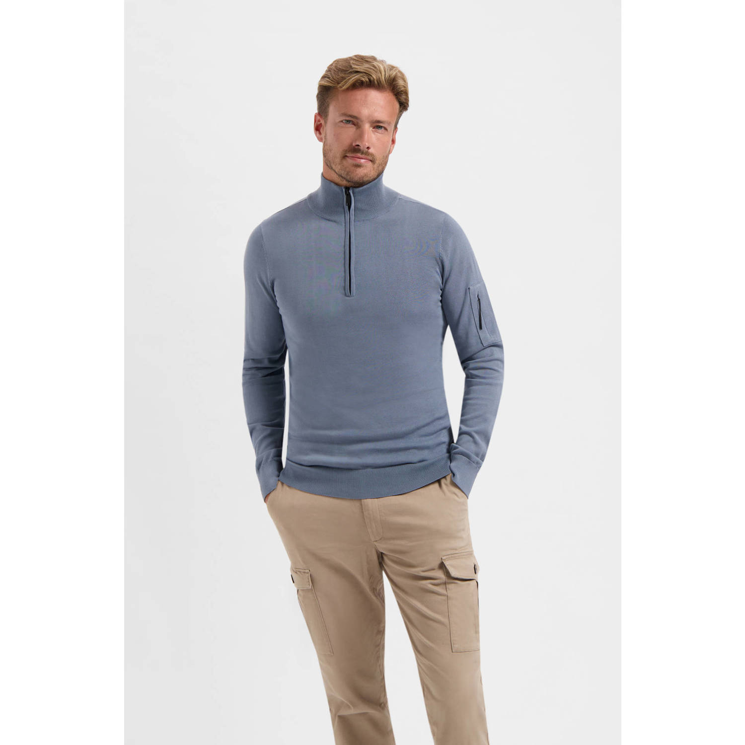 Saint Steve Hoodie met Hilco Design Blue Heren
