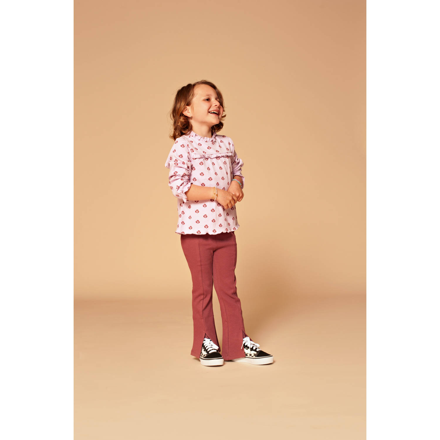 Stains&Stories flared legging paars