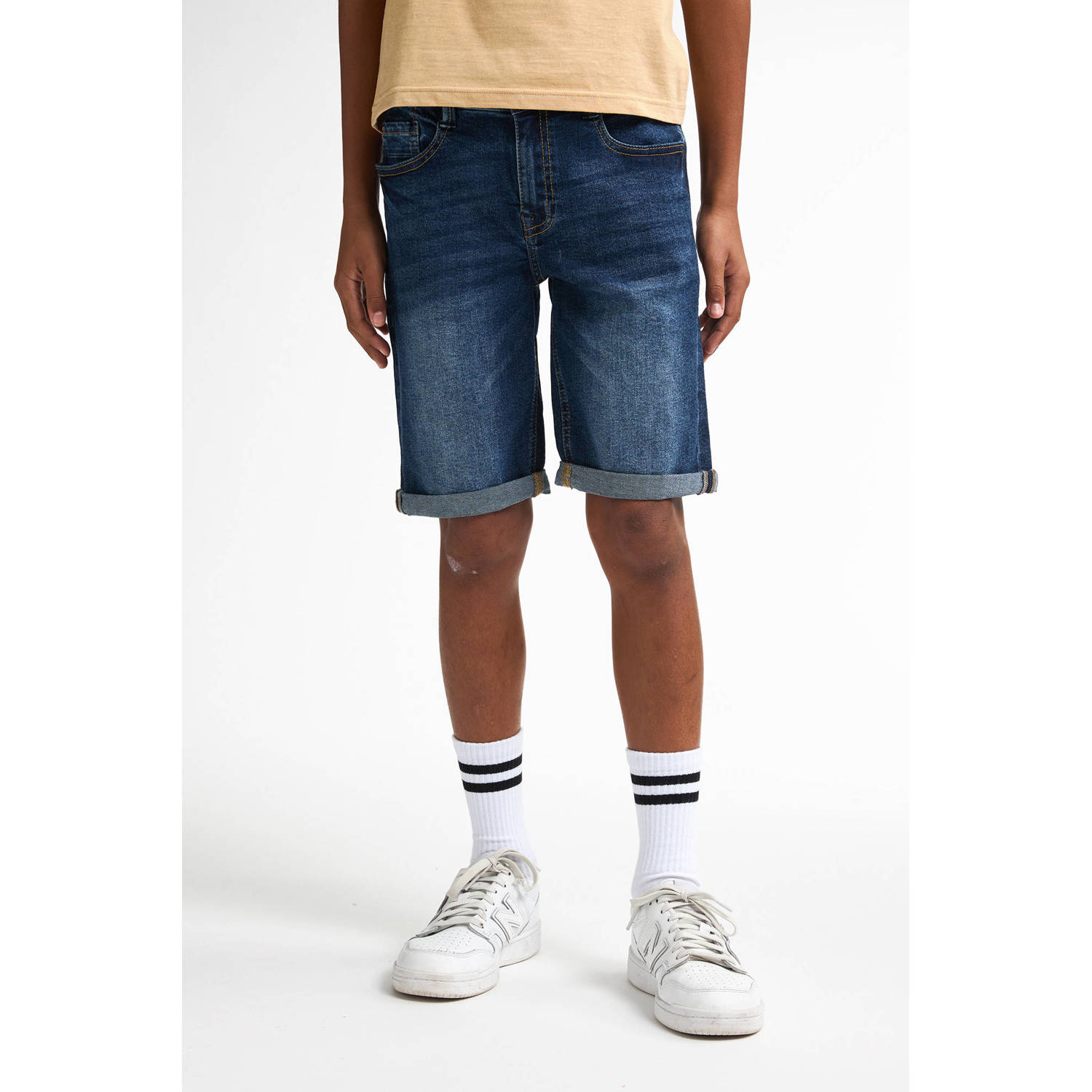 Petrol Industries denim short dark blue denim