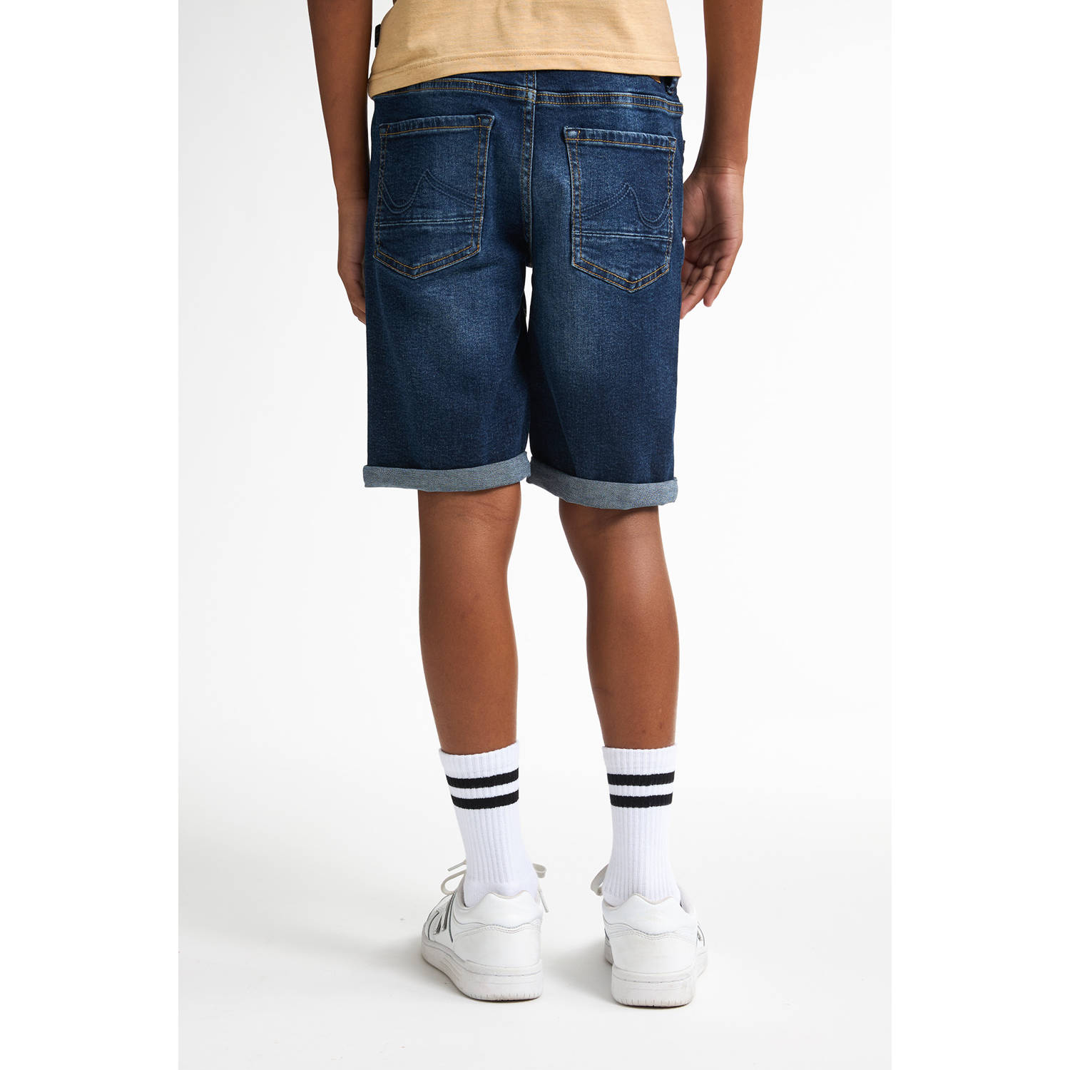 Petrol Industries denim short dark blue denim