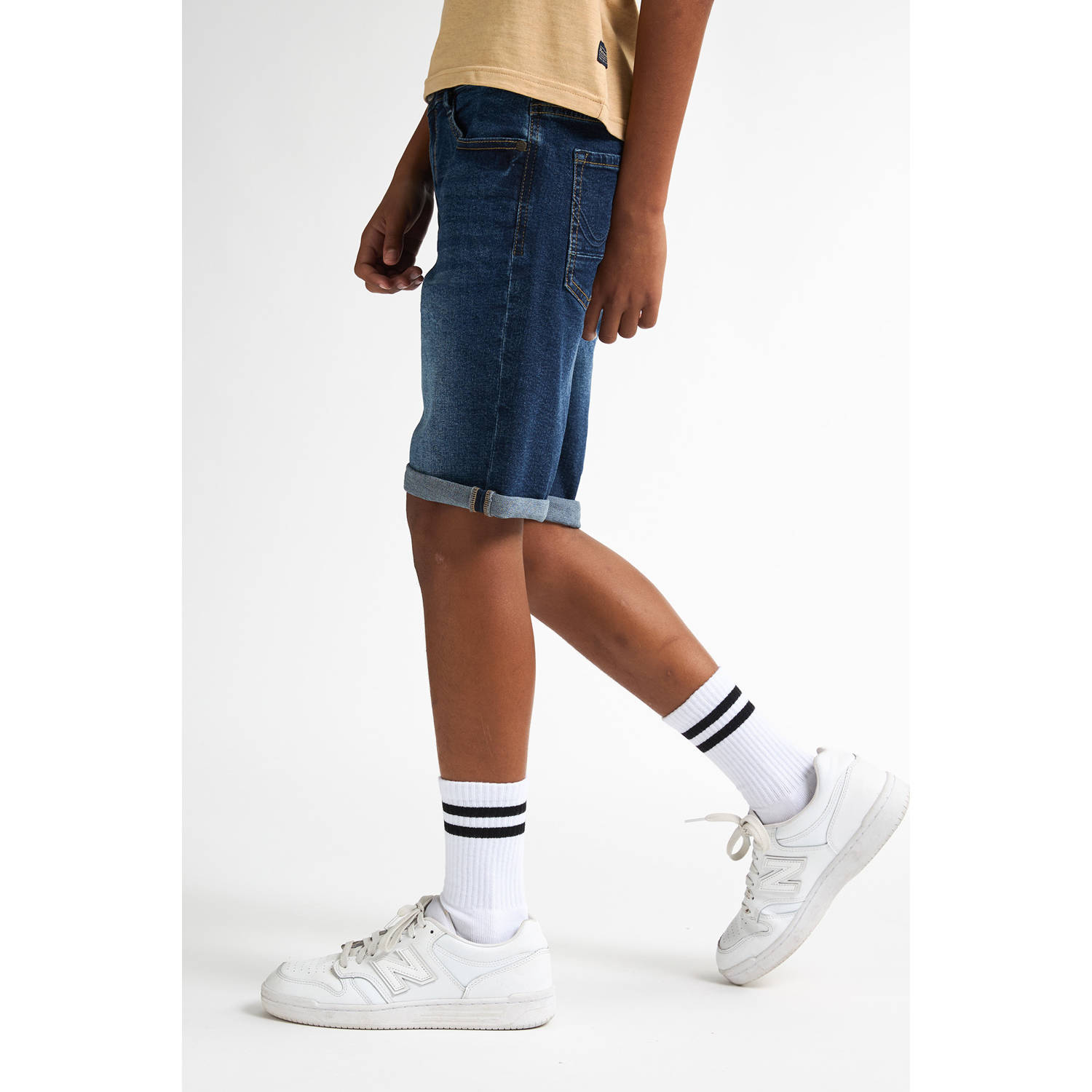 Petrol Industries denim short dark blue denim