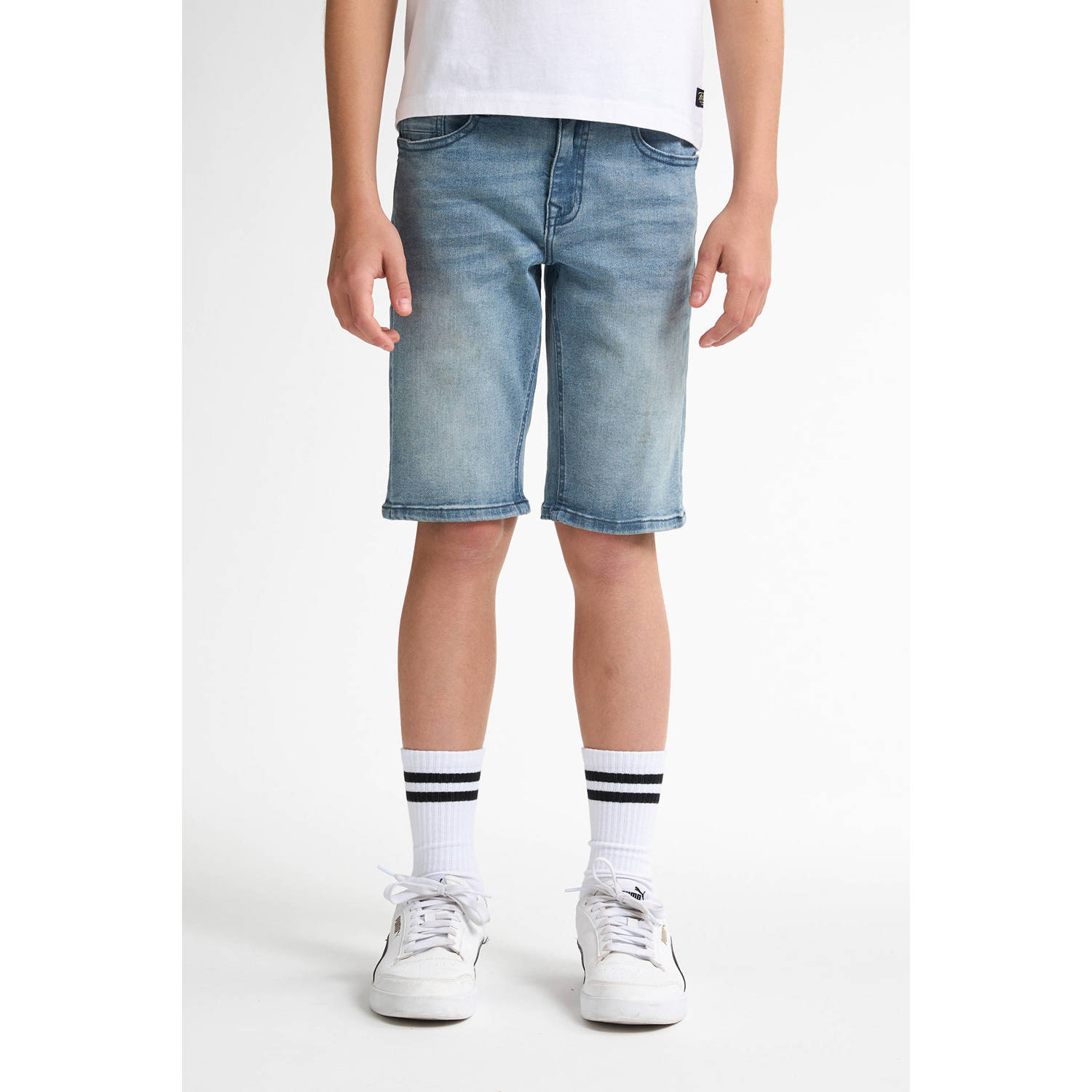 Petrol Industries denim short light blue denim