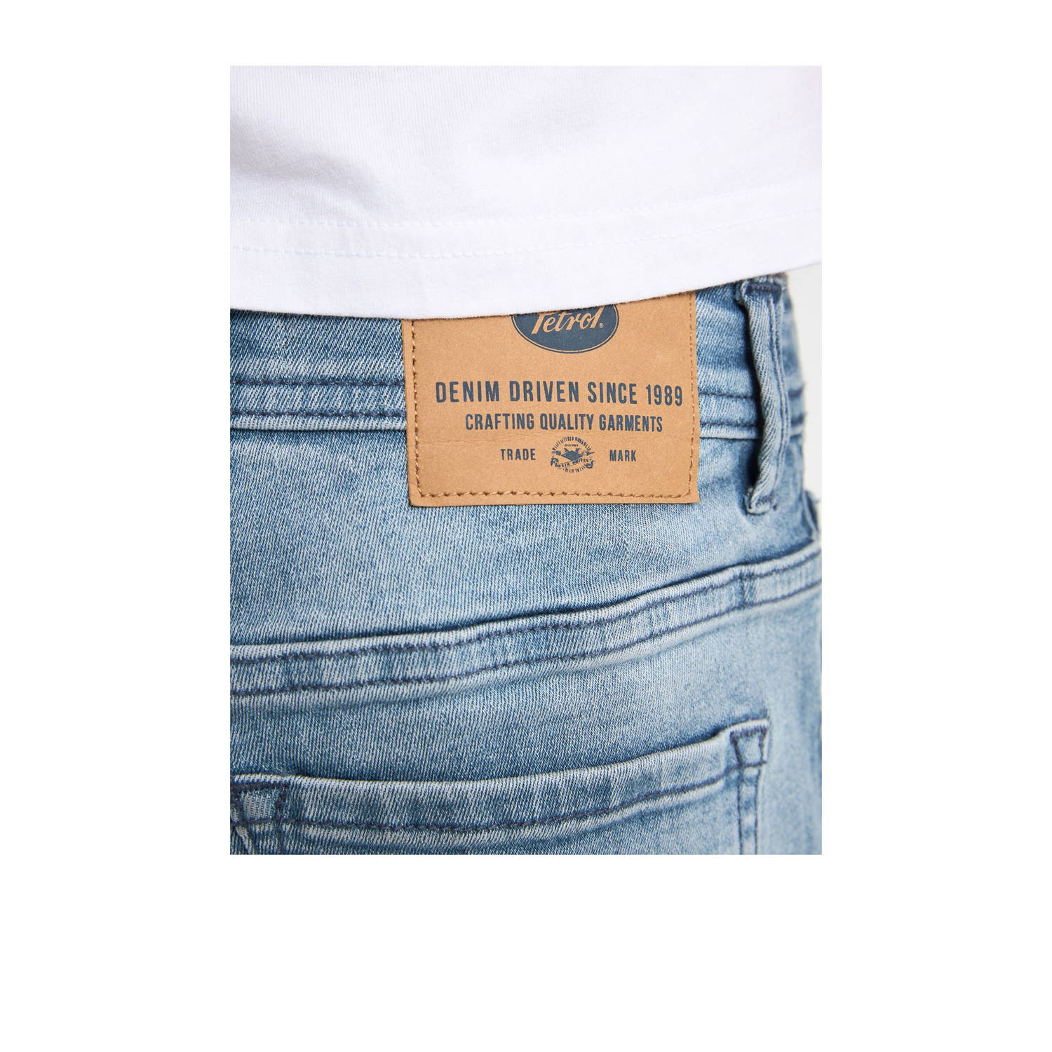 Petrol Industries denim short light blue denim
