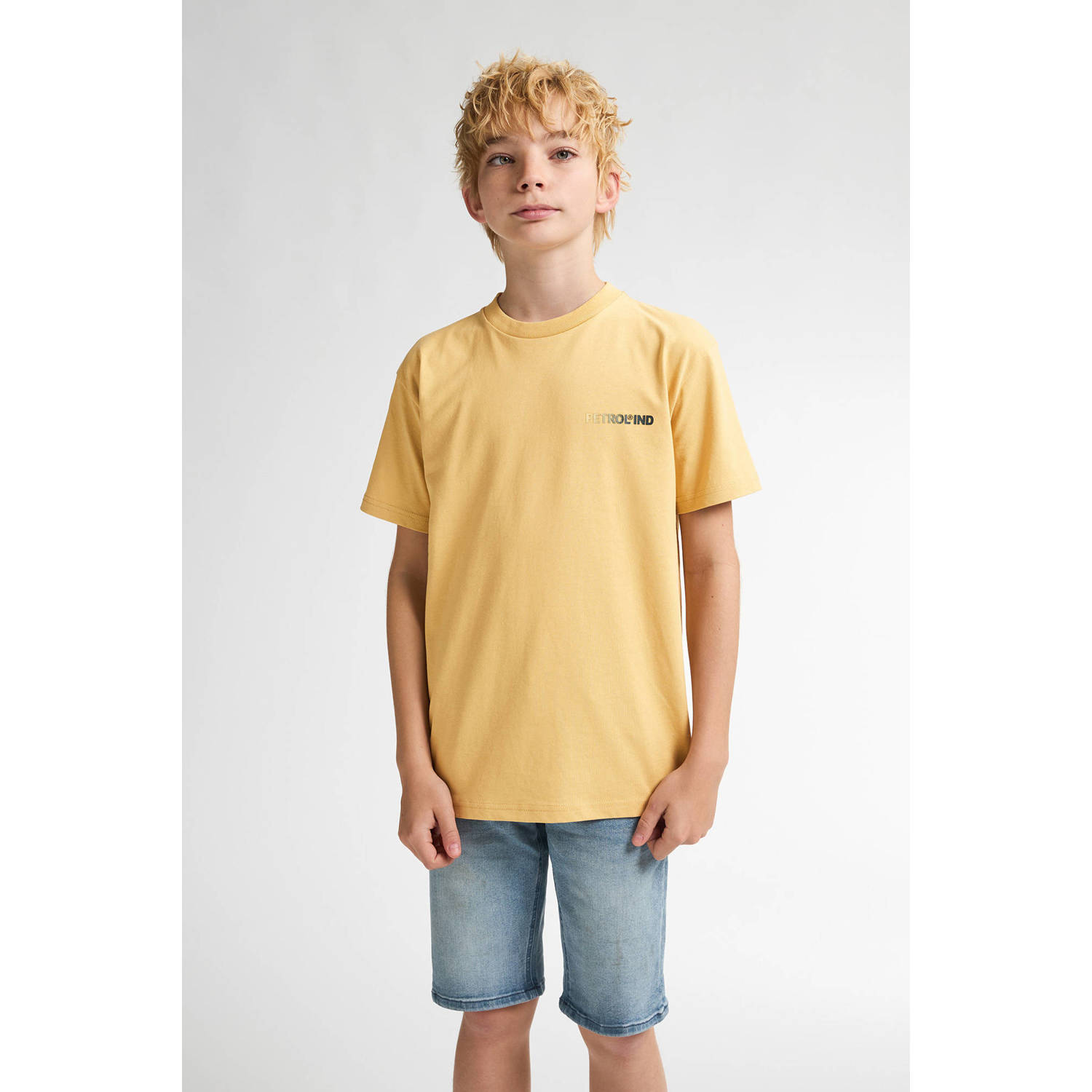 Petrol Industries T-shirt geel