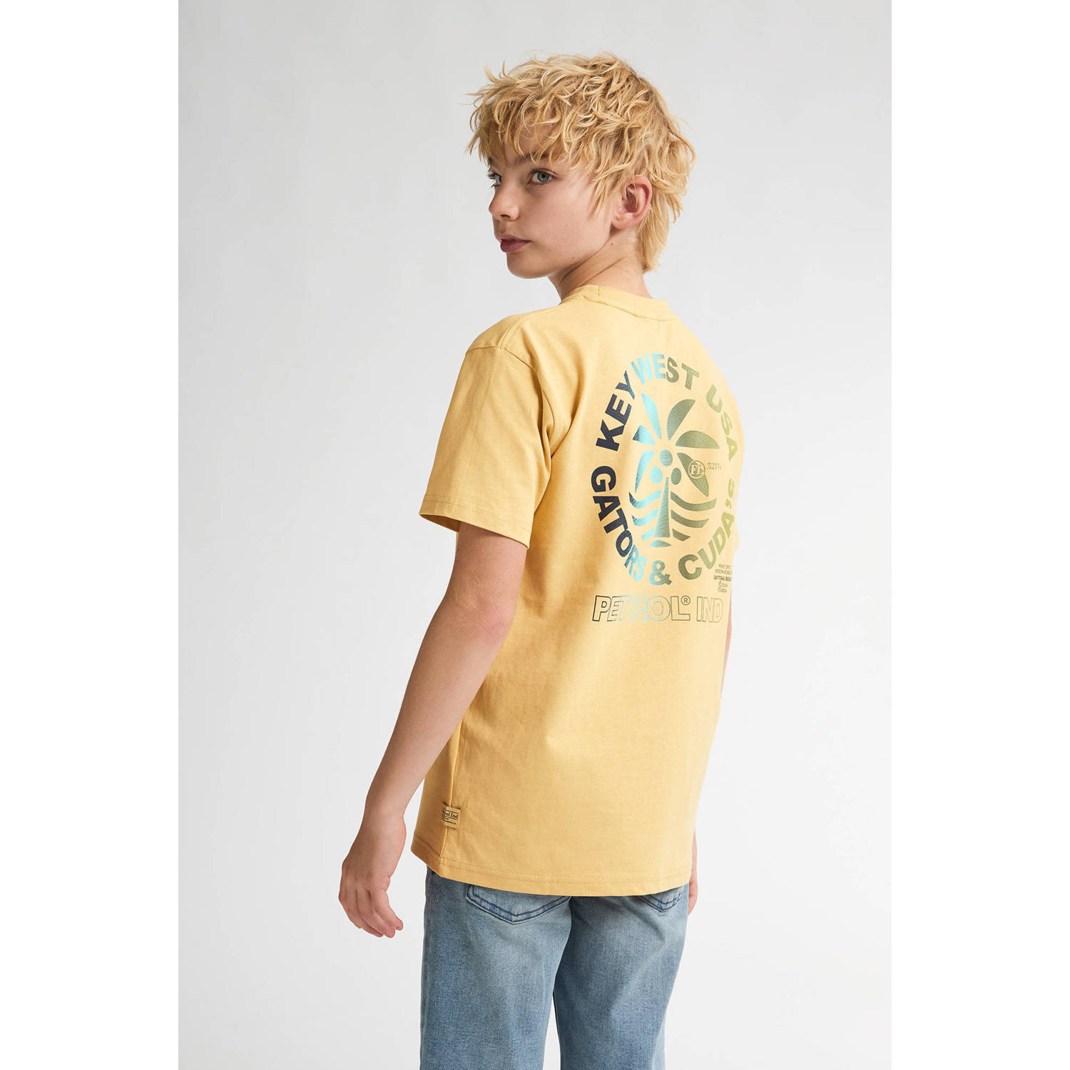 Petrol Industries T-shirt geel