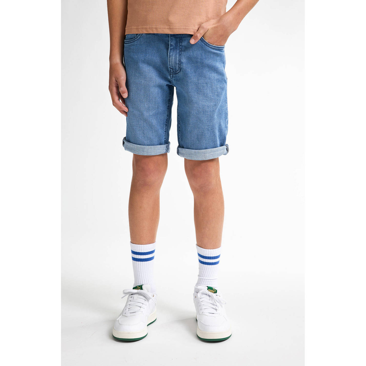 Petrol Industries denim short medium blue denim