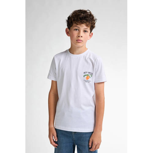 Petrol Industries T-shirt wit afbeelding