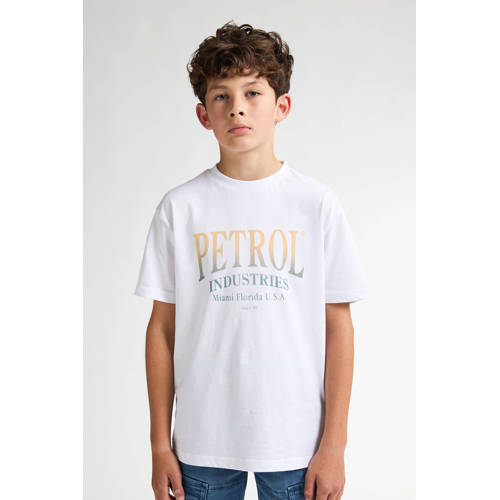 Petrol Industries T-shirt wit afbeelding