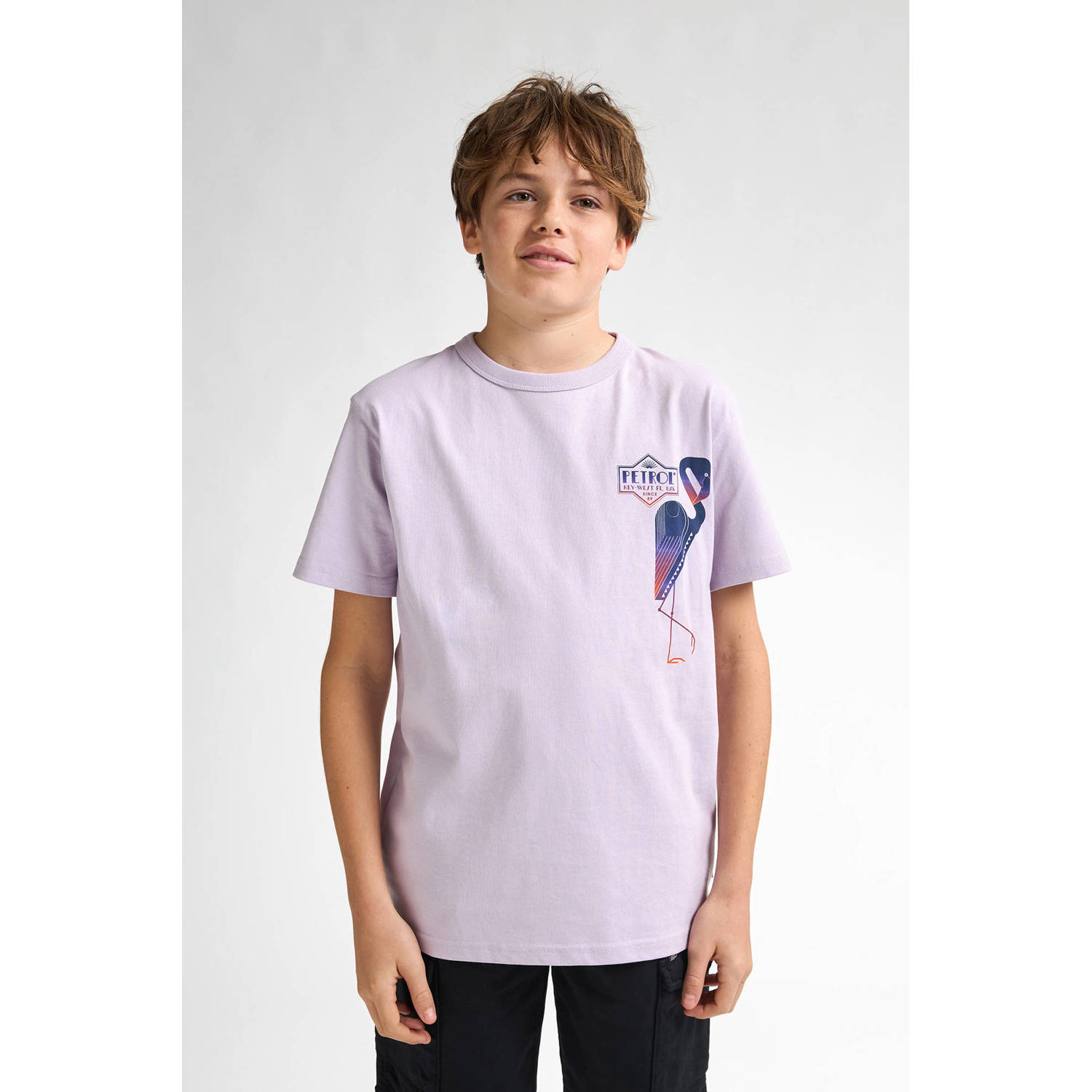 Petrol Industries T-shirt lichtroze