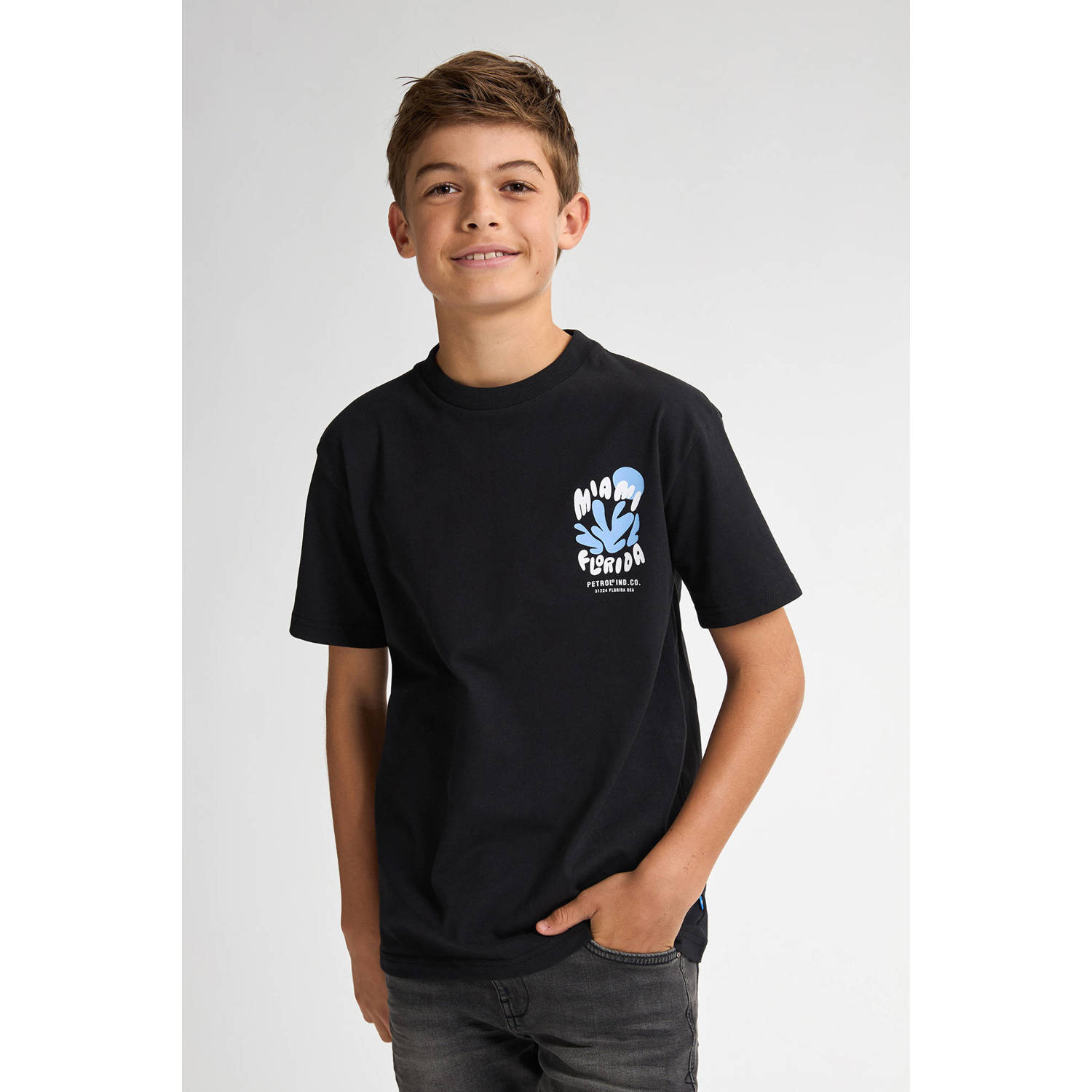 Petrol Industries T-shirt zwart