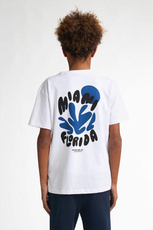 T-shirt met backprint wit