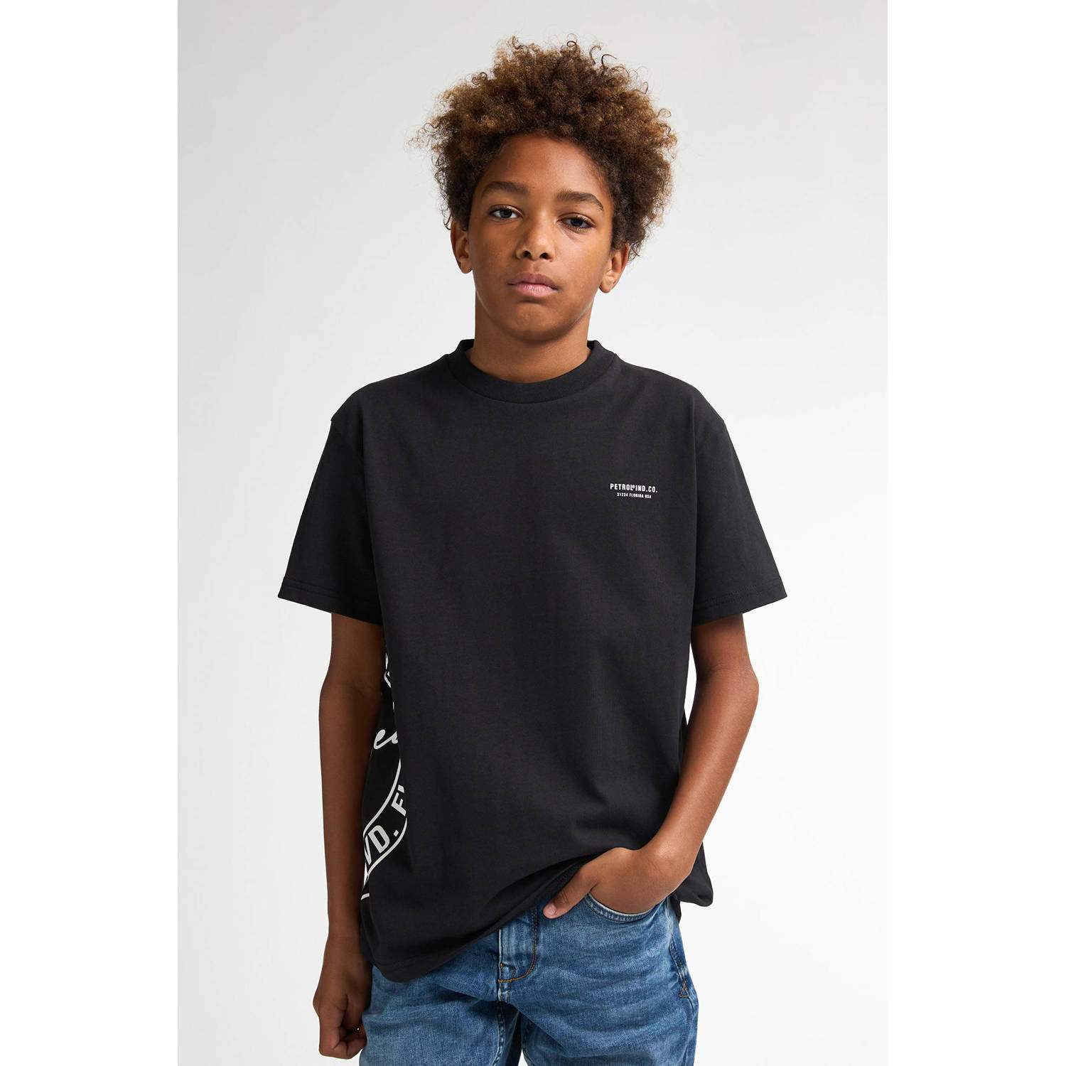 Petrol Industries T-shirt zwart