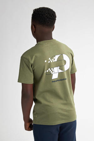T-shirt met backprint groen