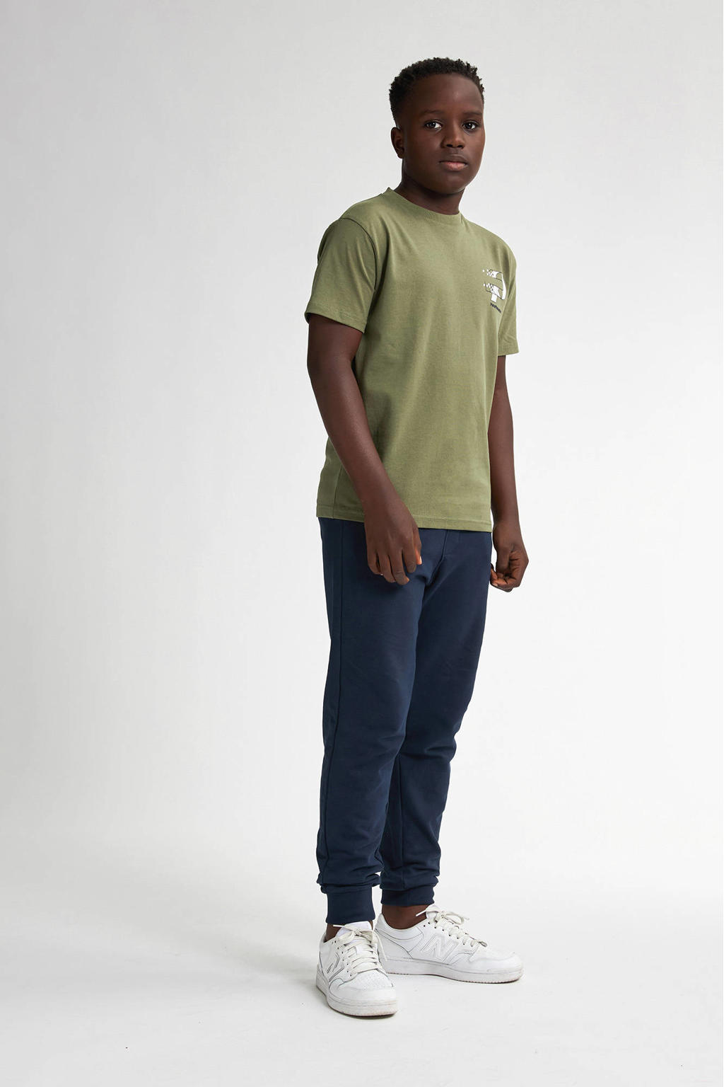 Petrol Industries T-shirt met backprint groen