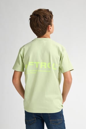 T-shirt met backprint groen