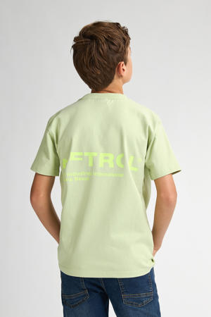 T-shirt met backprint groen