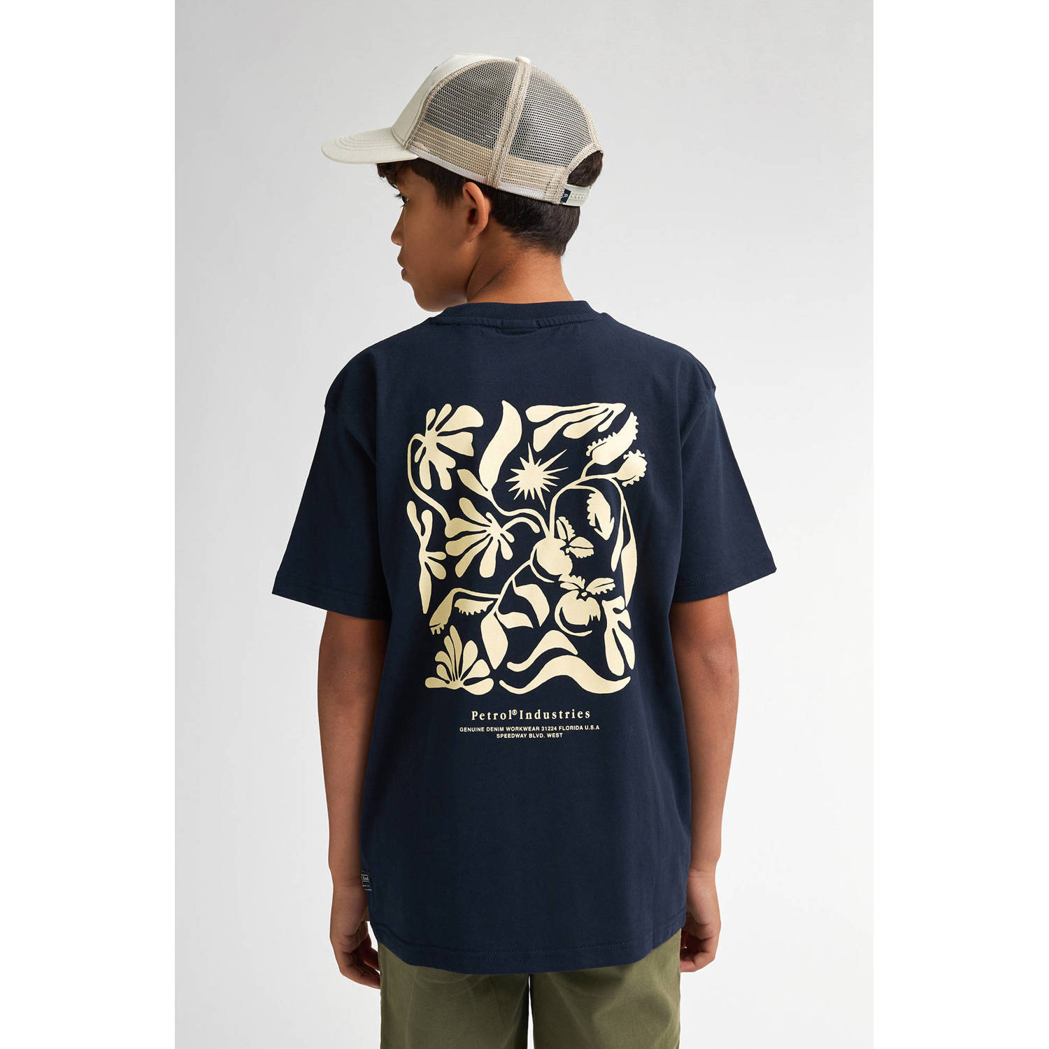 Petrol Industries T-shirt donkerblauw