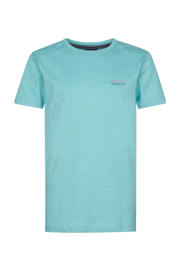 thumbnail: Groene jongens Petrol Industries T-shirt van katoen met effen, korte mouwen en ronde hals