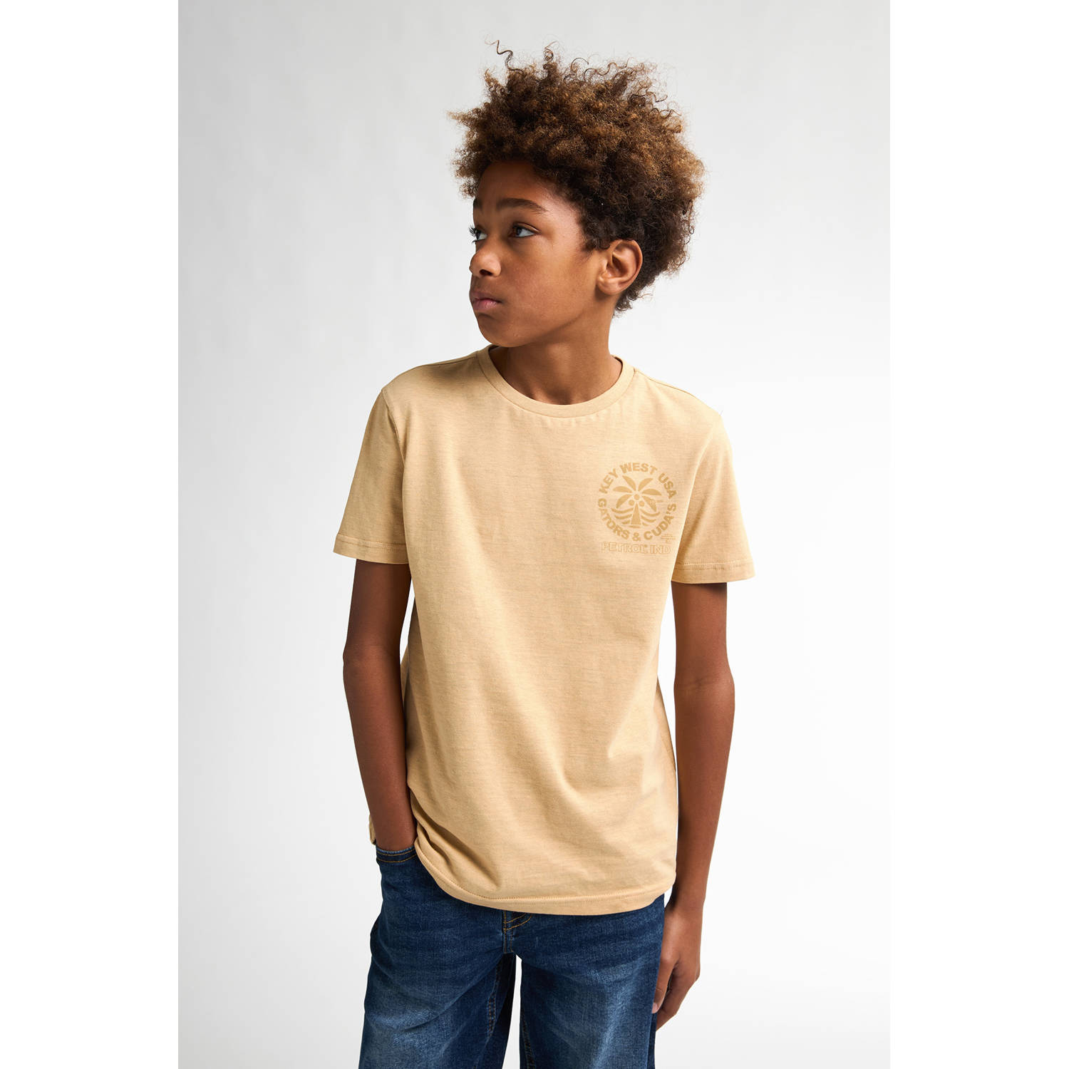 Petrol Industries T-shirt geel