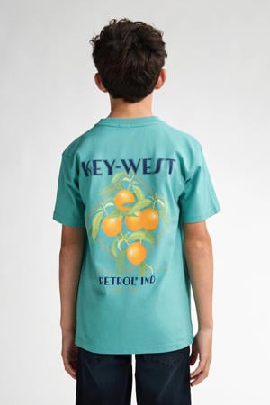 T-shirt met backprint groen