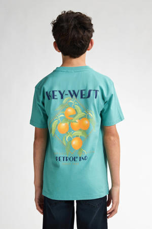T-shirt met backprint groen